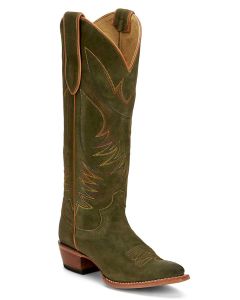 Justin Women's Clara 15 Inch Western Boot Green