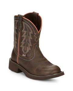 Justin Women's Lyla 8 Inch Western Boot Bay Brown