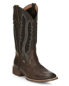 Justin Women's Jaycie 12 Inch Western Boot Dark Walnut