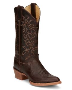 Justin Women's Rosey 12 Inch Western Boot Espresso