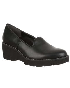 Vionic Women's Willa Wedge Black Leather