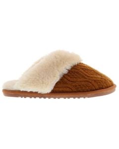 Lamo Women's Caroline Knit Scuff Chestnut