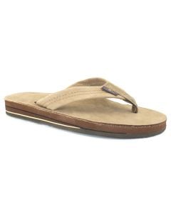 Rainbow Sandals Double Layer Thick Dark Brown