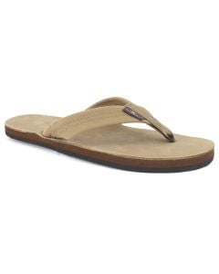 Rainbow Sandals Single Layer Thick Dark Brown 