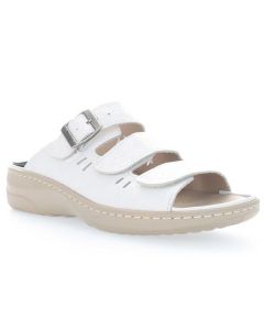 Propet Women's Breezy Walker Slide White Onyx