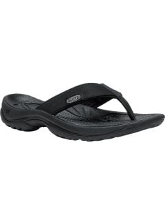 KEEN Women's Kona Leather Flip-Flop Black Vapor