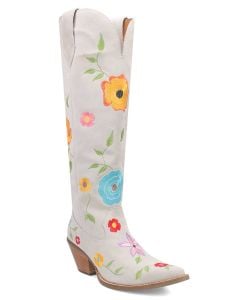 Dingo Women's Flower Power White