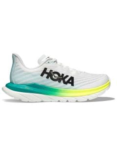 HOKA Women's Mach 5 White Blue