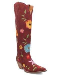 Dingo Women's Flower Power Burgundy