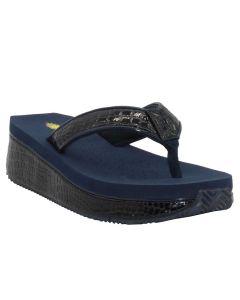 Volatile Women's Mini Croco Navy