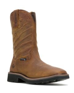 Wolverine Men's Rancher Flag LX WP Wellington Sudan Brown