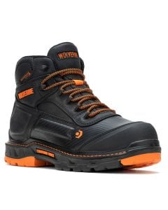 Wolverine Men's Overpass CarbonMax 6 Inch CT WP Black Orange