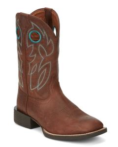 Justin Men's Bowline 11 Inch Western Boot Brandy