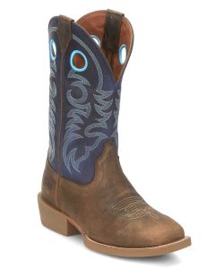 Justin Men's Muley 12 Inch Western Boot Peanut