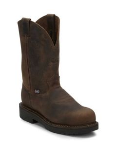 Justin Men's Balusters 11 Inch ST Work Boot Dark Brown