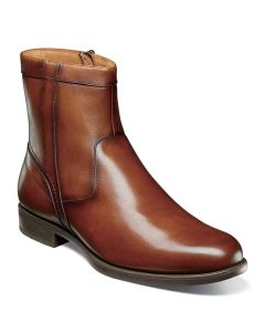 Florsheim Men's Midtown Plain Toe Zip Cognac