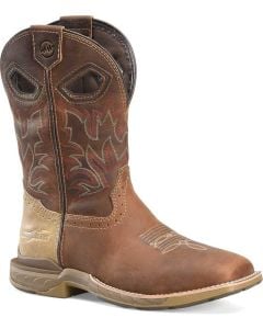 Double-H Boots Men's 11 Inch Wide Round Toe Medium Bro