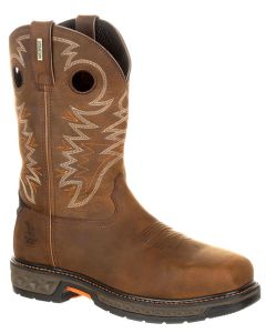 Georgia Boot Men's Carbo-Tec Alloy Toe WP Pull-On Brown