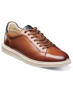 Florsheim Men's Social Lace To Toe Sneaker Cognac