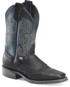 Double-H Boots Men's Nolen 11 Inch SR EH Black Bison