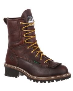 Georgia Boot Men's 8 Inch ST WP Logger Dark Brown