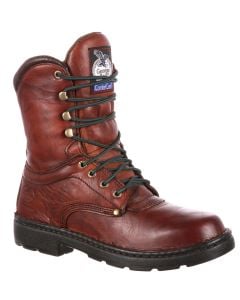 Georgia Boot Men's 8 Inch Eagle Light Russet Wildewood