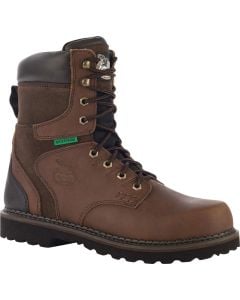 Georgia Boot Men's 8 Inch ST WP Brookville Dark Brown