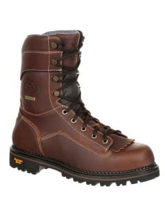 Georgia Boot Men's 9 Inch WP AMP LT Logger Low Heel Brown