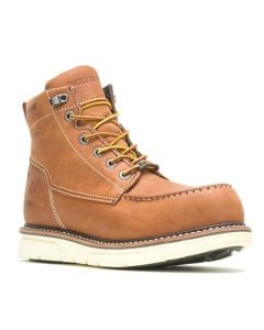 Wolverine Men's 6 Inch I-90 DuraShocks Moc Toe Tan