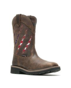 Wolverine Men's Rancher Claw ST Wellington Flag Brown