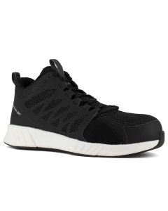 Reebok Work Men's Fusion Flexweave Work Mid Black White