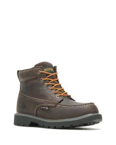 Wolverine Men's Floorhand Moc-Toe WP Dark Coffee