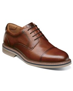 Florsheim Men's Norwalk Cap Toe Oxford Cognac Tumbled