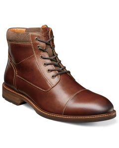 Florsheim Men's Lodge Cap Toe Lace Boot Chestnut