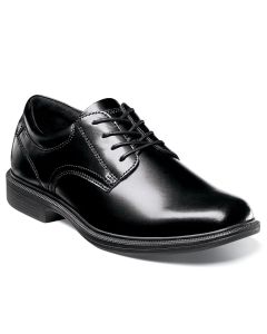 Nunn Bush Men's Baker Street Plain Toe Oxford Black