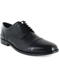 Nunn Bush Men's Norcross Cap Toe Oxford Black