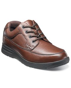 Nunn Bush Men's Cam Moc Toe Oxford Cognac Tumbled