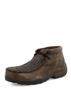 Work Twisted X Men's Work Chukka Driving Moc Caiman Print & Brown