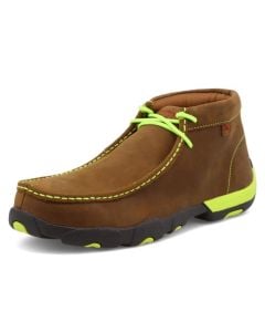 Work Twisted X Men's Work Chukka Driving Moc Distressed Saddle & Yellow