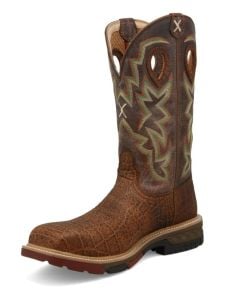 Work Twisted X Men's 12"" Western Work Boot Tan & Tan