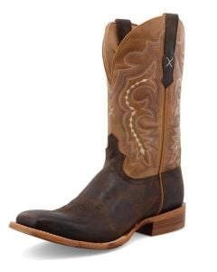 Work Twisted X Men's 12"" Rancher Chocolate & Light Tan