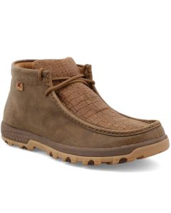 Twisted X Men's Chukka Driving Moc Bomber & Chocolate