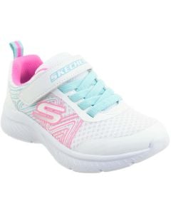 Skechers Kids Microspec Plus Swirl Sweet White Multi