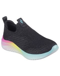 Skechers Kids Ultra Flex 3.0 Shimmer Stroll Black Sparkle