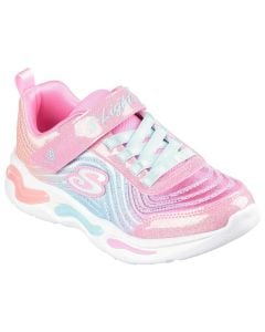 Skechers Kids S-Lights Wavy Beams Obre Express Pink Multi