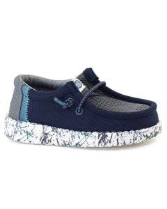 Hey Dude Kids Wally Summer Mesh Navy Charcoal