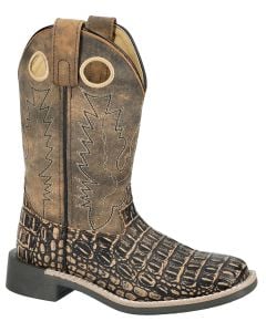 Smoky Mountain Boots Kids Gator Brown Snake