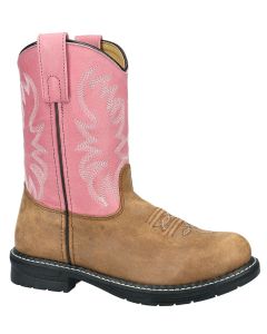 Smoky Mountain Boots Kids Buffalo Pink Brown