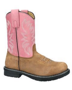 Smoky Mountain Boots Youth Buffalo Pink Brown