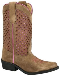 Smoky Mountain Boots Kids Magnolia Brown Pink